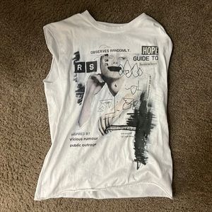 Raf Simmons white tank top small, worn once